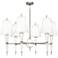 Versailles 36 3/4" Wide Lily Lacquer 6-Light Chandelier