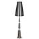 Versailles Ash Gray Lacquer Floor Lamp with Ash Shade