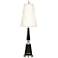 Versailles Black Lacquer Table Lamp with Ascot Shade