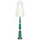 Versailles Emerald Green Lacquer Floor Lamp with Ascot Shade