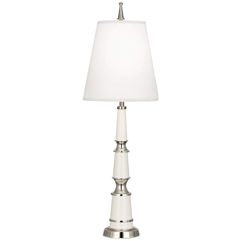 Image 1 Versailles Lily Lacquer Buffet Table Lamp with Ascot Shade