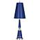 Versailles Navy Lacquer Table Lamp with Navy Parchment Shade