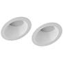 Verse 3" White LED Round Sloped for Fixed Downlights Set of 2
