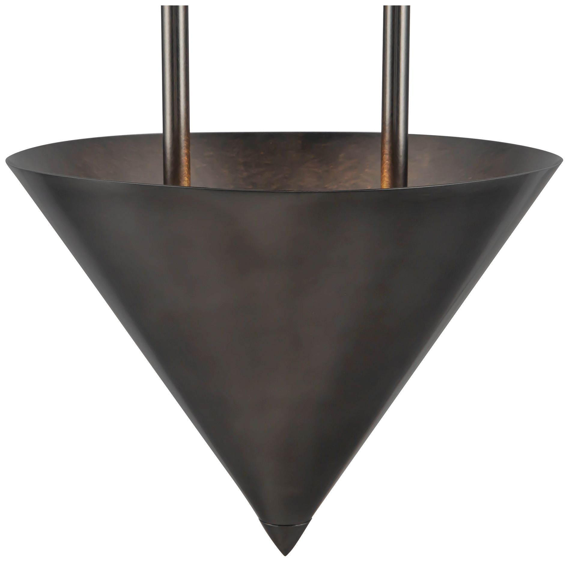 Image 4 Versus 28-in Aged Steel 3 Light Pendant more views