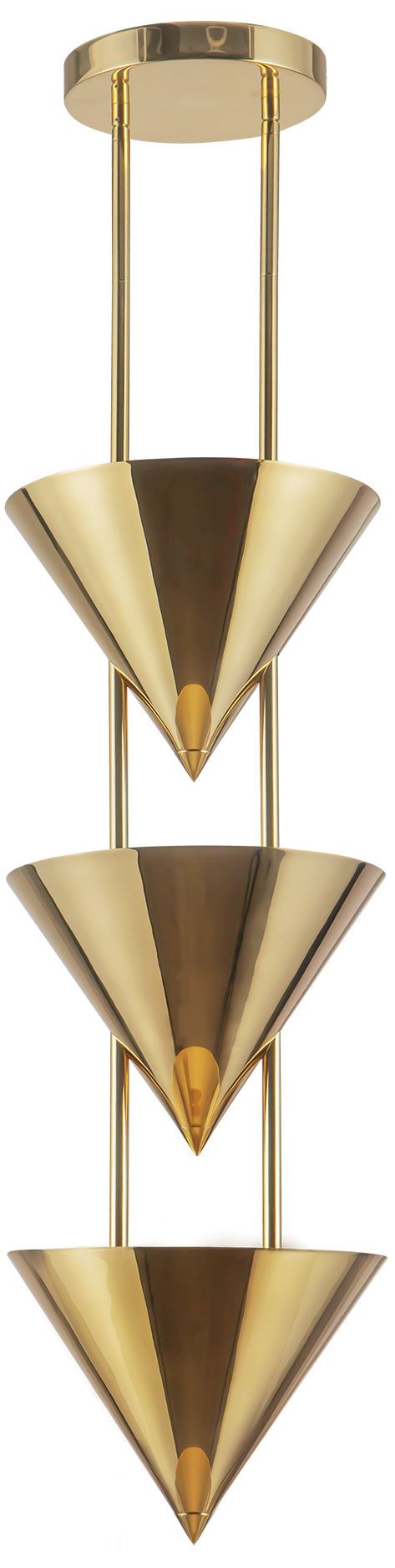 Versus 28-in Patina Brass 3 Light Pendant