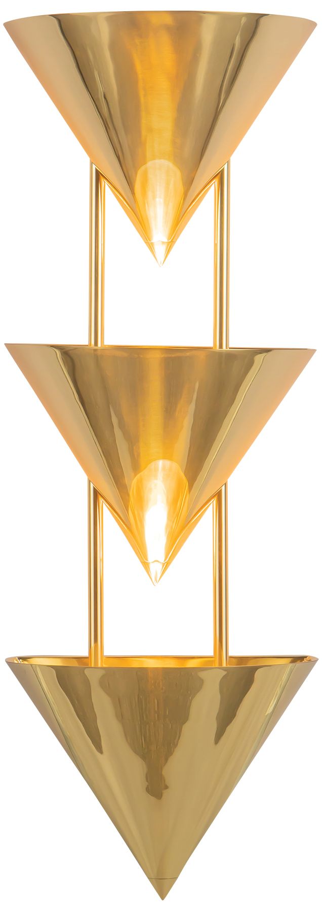 Image 2 Versus 28-in Patina Brass Wall Sconce