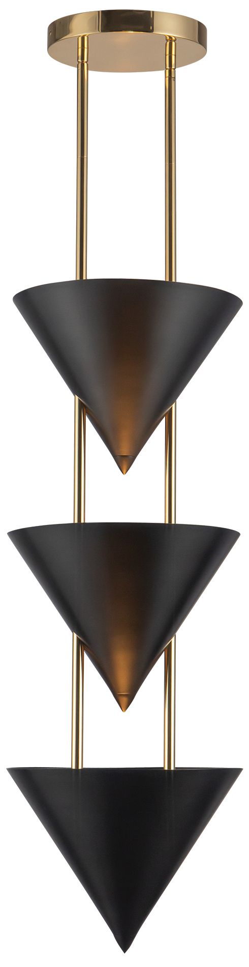 Versus 28-in  Urban Bronze 3 Light Pendant