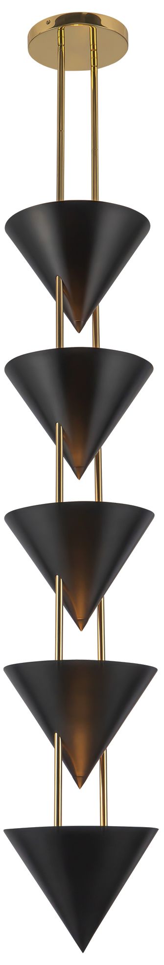Image 3 Versus 48-in Urban Bronze 5 Light Pendant more views