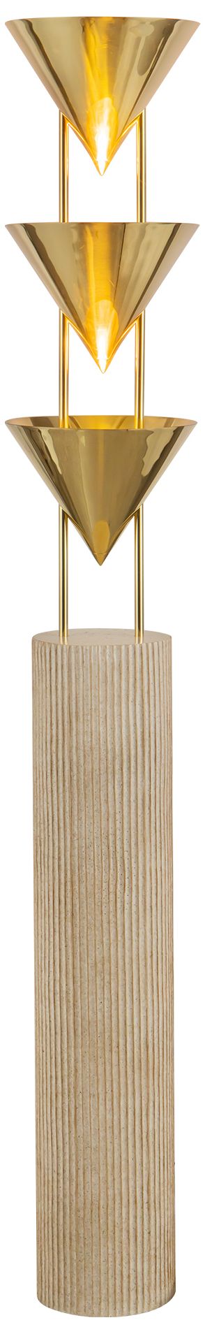 Image 2 Versus 67-in Patina Brass Floor Lamp
