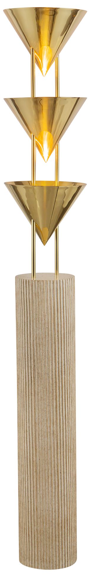 Image 3 Versus 67-in Patina Brass Floor Lamp more views