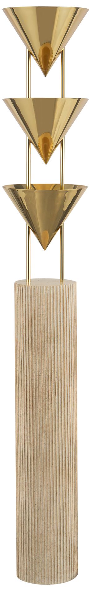 Image 6 Versus 67-in Patina Brass Floor Lamp more views