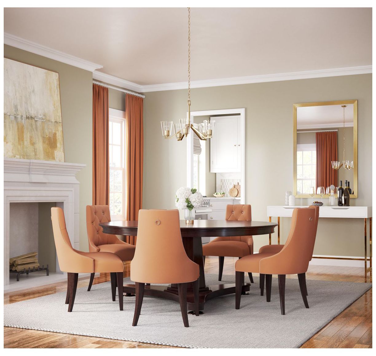 Image 2 Vertex Collection Five-Light Clear Glass Chandelier more views