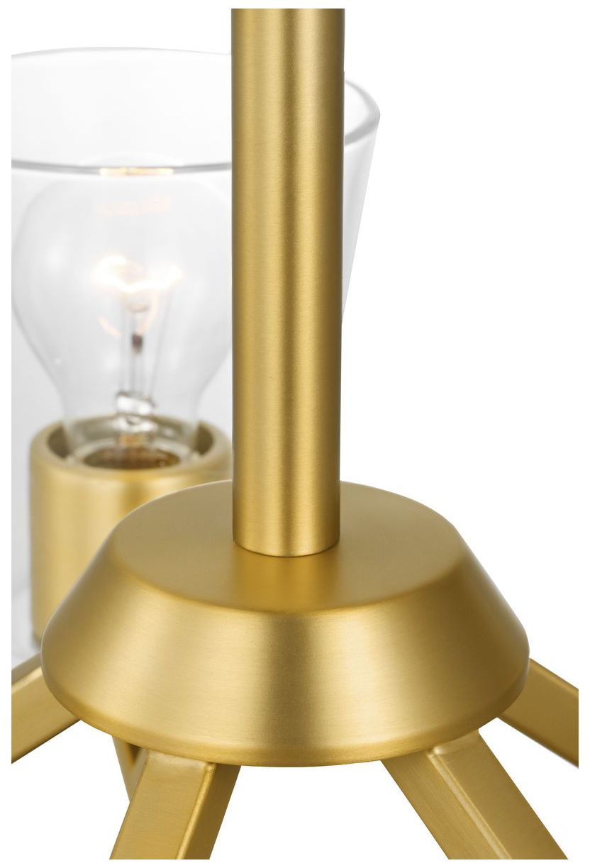 Image 6 Vertex Collection Five-Light Clear Glass Chandelier more views