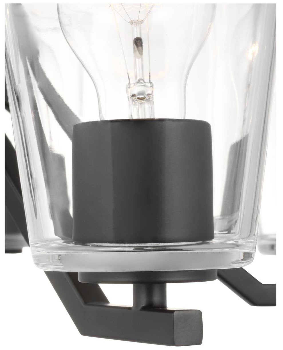 Image 6 Vertex Collection Five-Light Clear Glass Chandelier more views