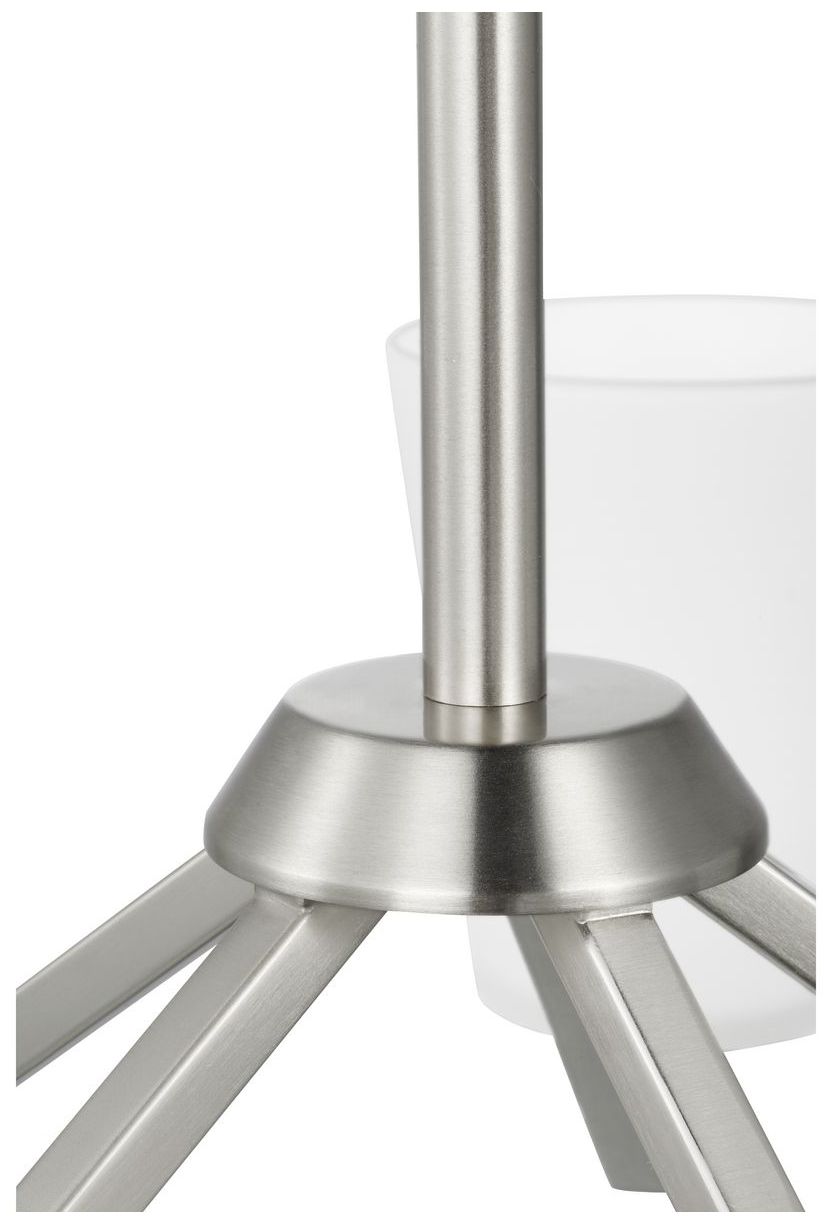 Image 6 Vertex Collection Five-Light Etched White Chandelier more views