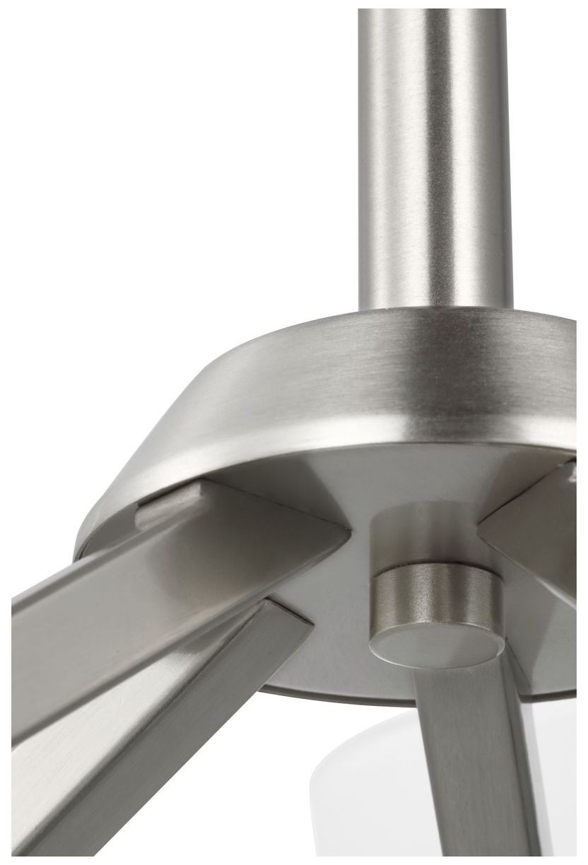 Image 7 Vertex Collection Five-Light Etched White Chandelier more views