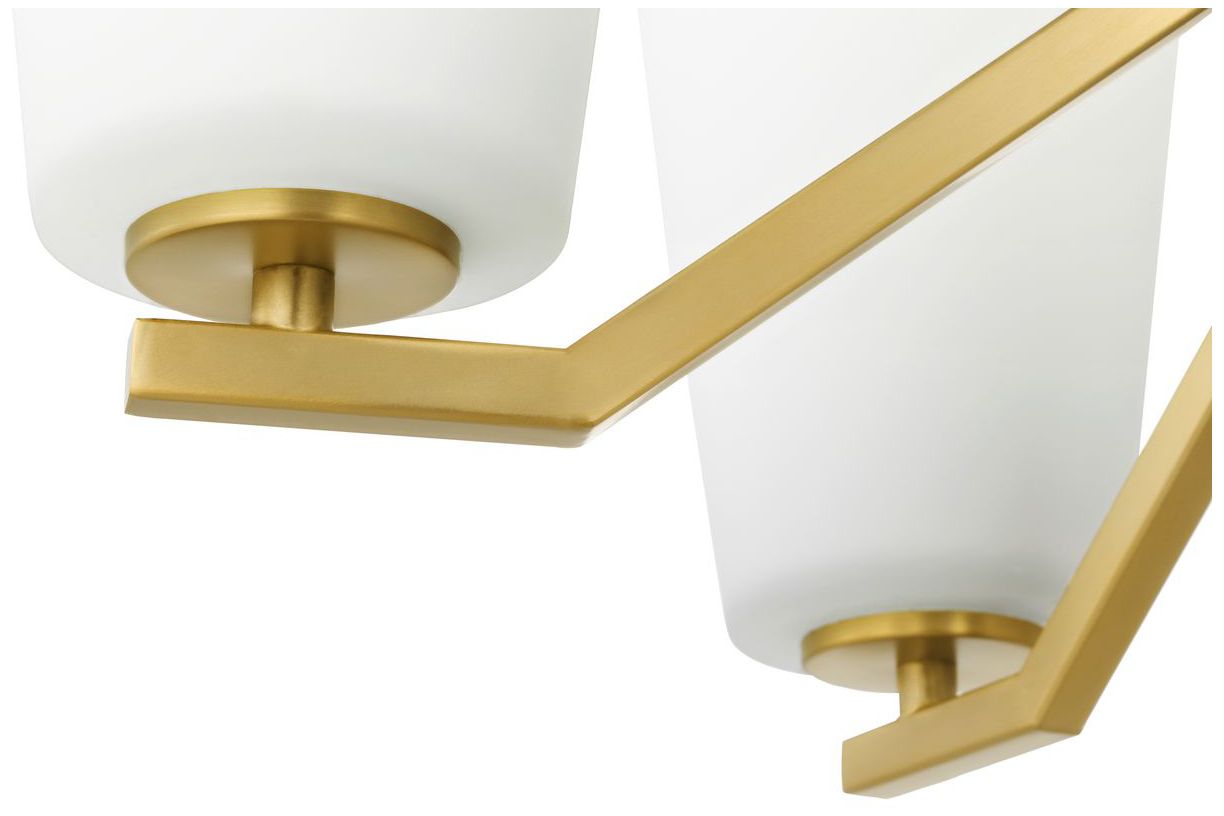 Image 5 Vertex Collection Five-Light Etched White Chandelier more views