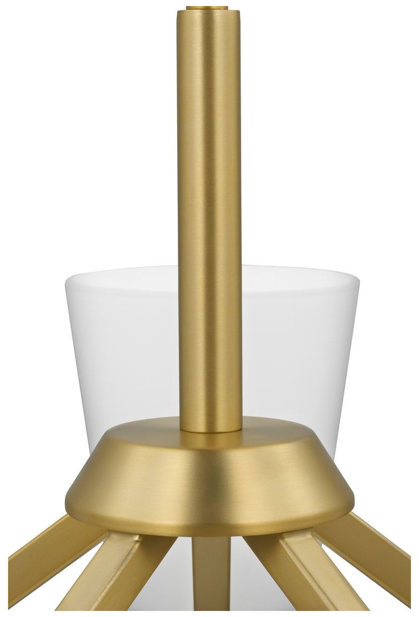 Image 7 Vertex Collection Five-Light Etched White Chandelier more views