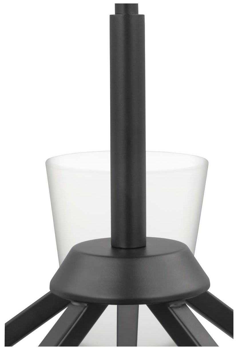 Vertex Collection Five-Light Etched White Chandelier