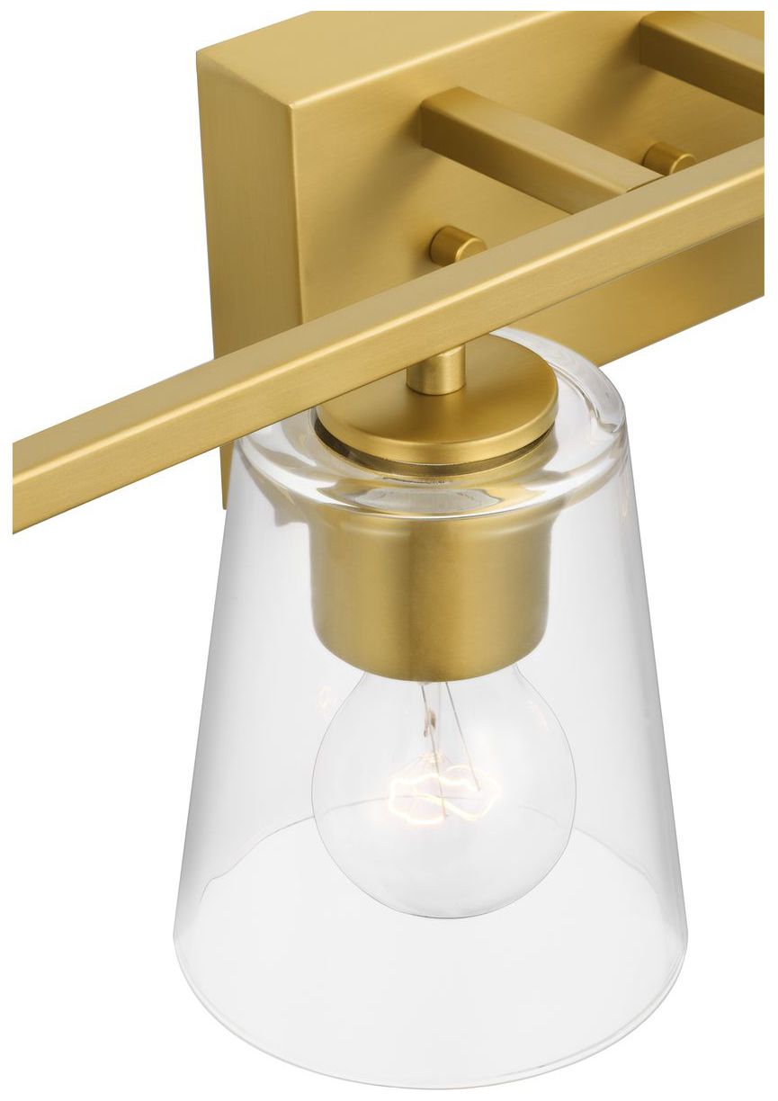 Image 6 Vertex Collection Four-Light Clear Glass Contemporary Bath Light more views