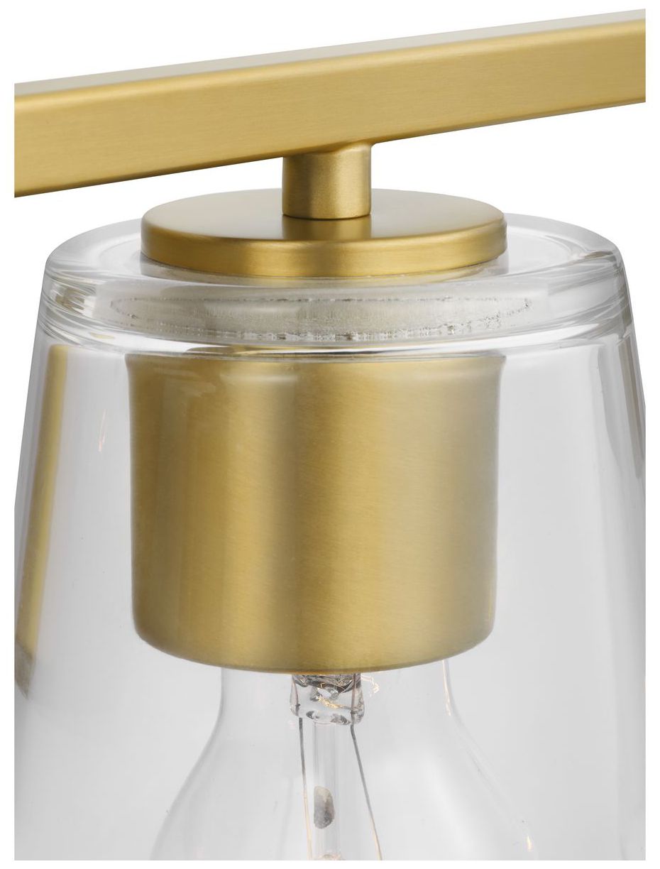 Image 7 Vertex Collection Four-Light Clear Glass Contemporary Bath Light more views