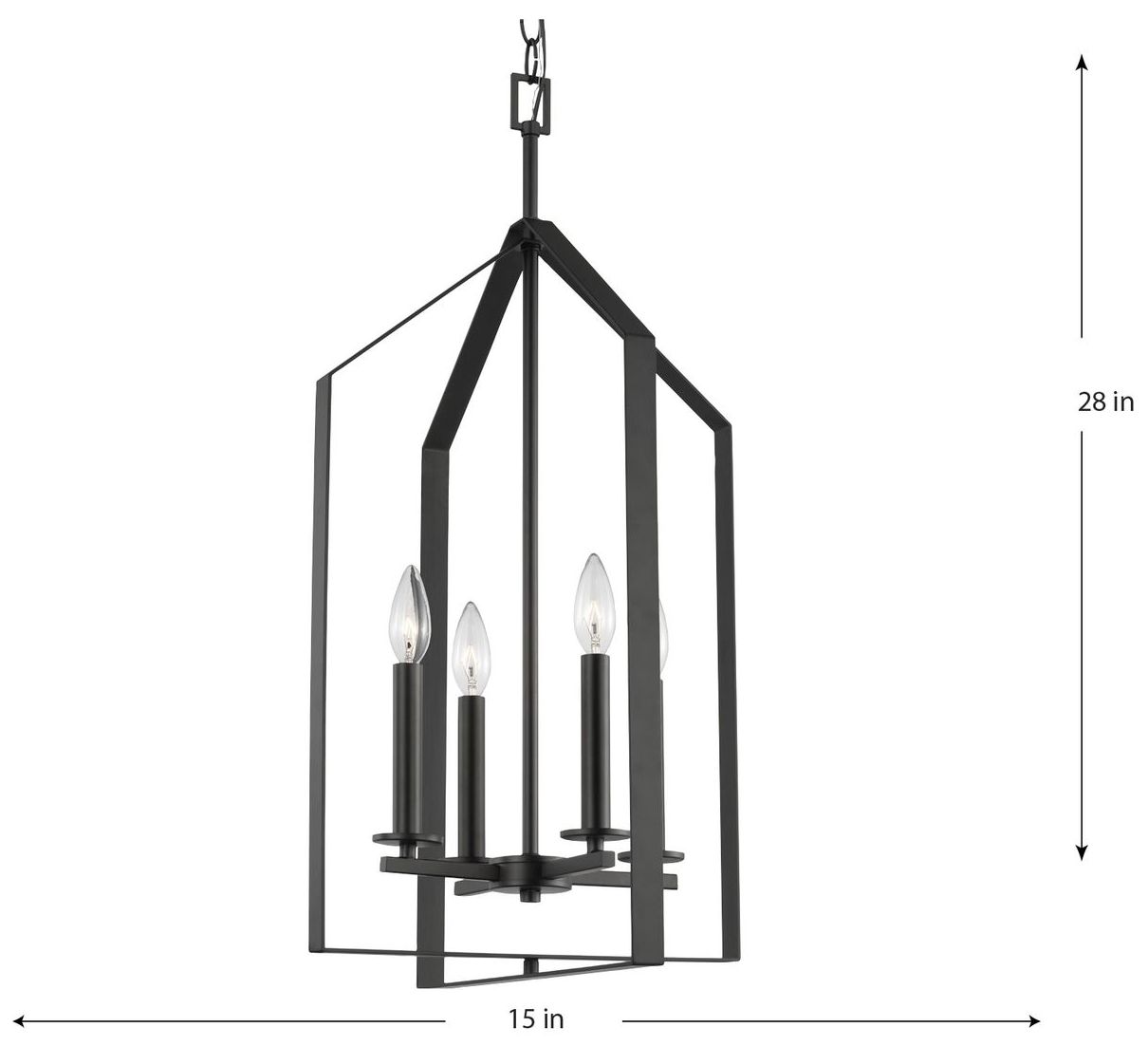Image 4 Vertex Collection Four-Light Foyer Light more views