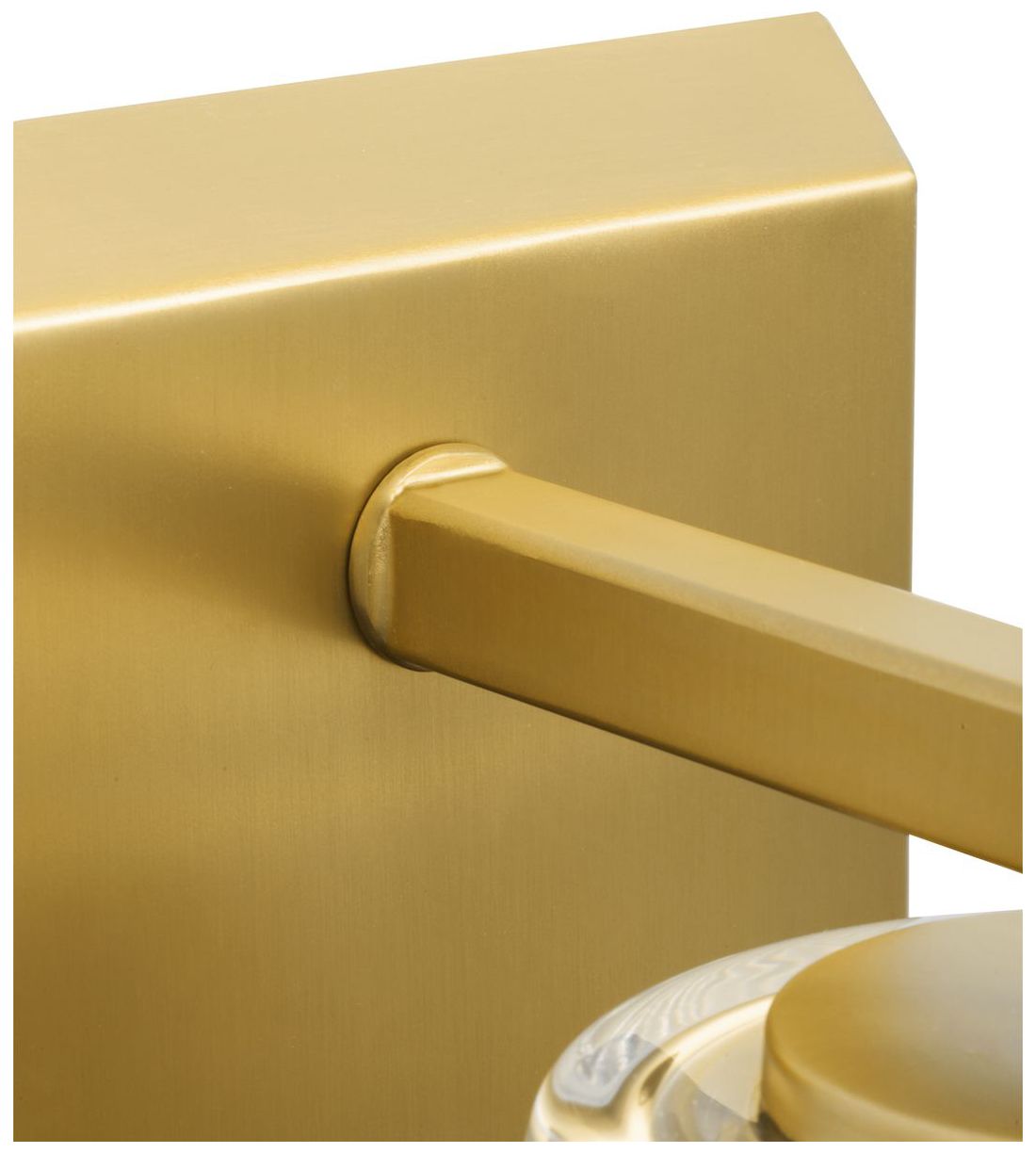 Image 6 Vertex Collection One-Light Clear Glass Contemporary Bath Light more views