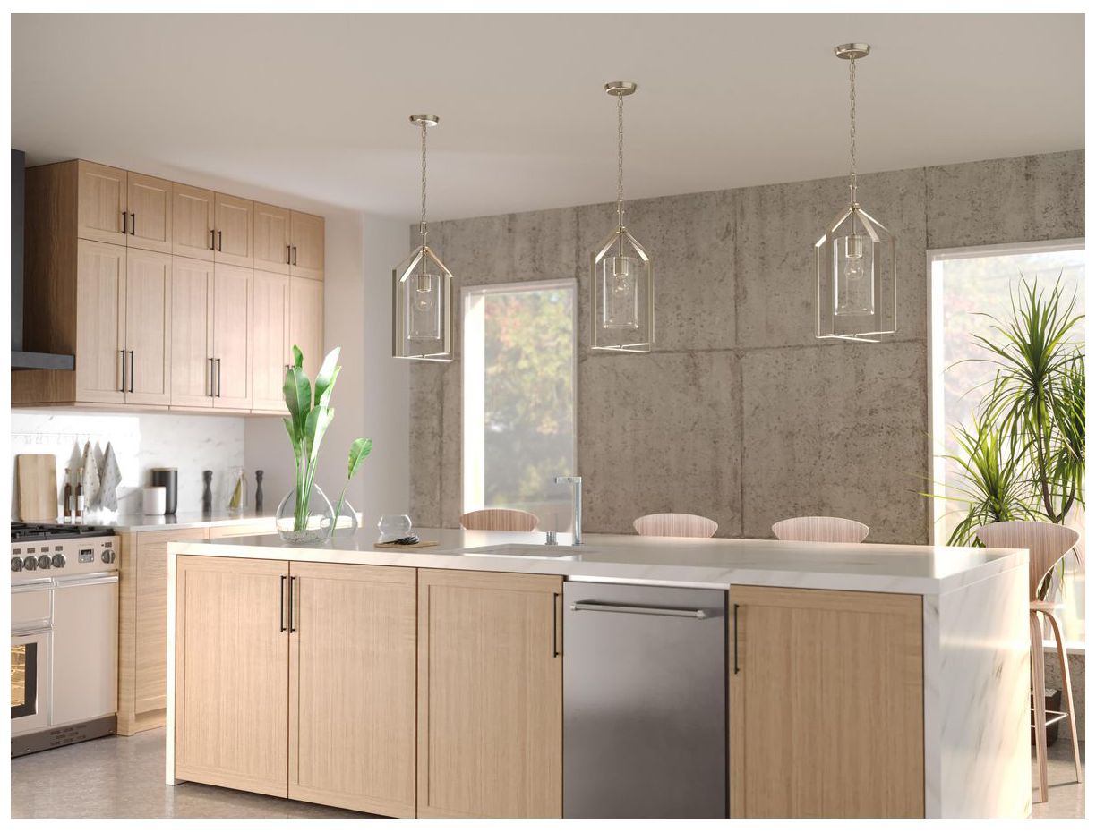Image 2 Vertex Collection One-Light Clear Glass Foyer Light more views