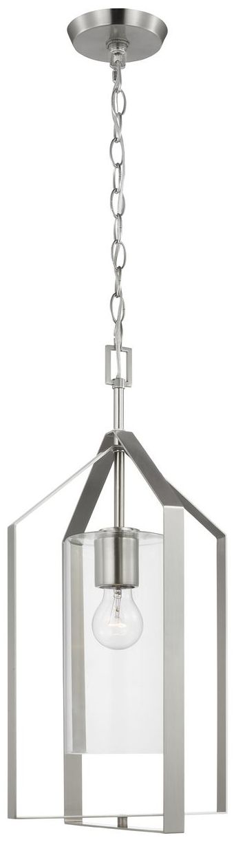 Image 5 Vertex Collection One-Light Clear Glass Foyer Light more views