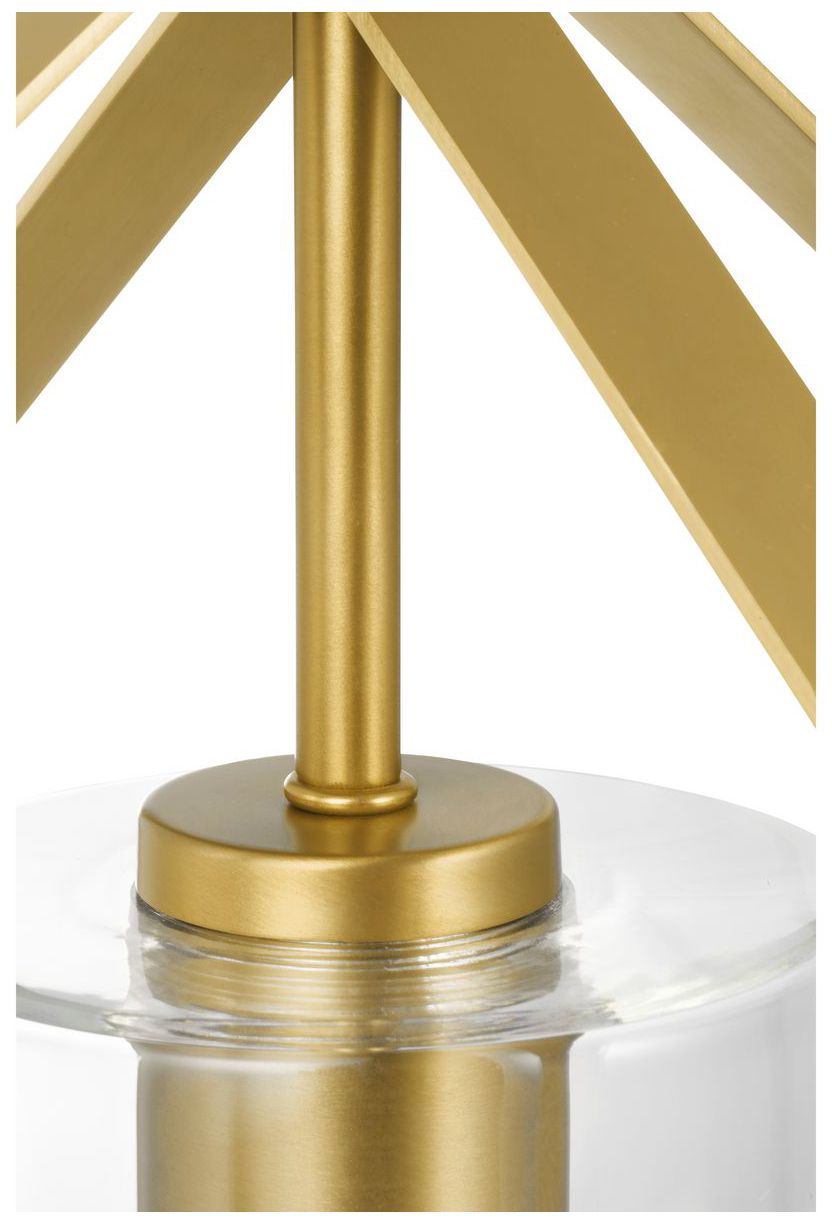Vertex Collection One-Light Clear Glass Foyer Light