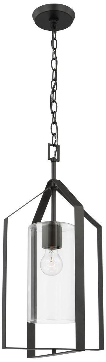 Image 5 Vertex Collection One-Light Clear Glass Foyer Light more views