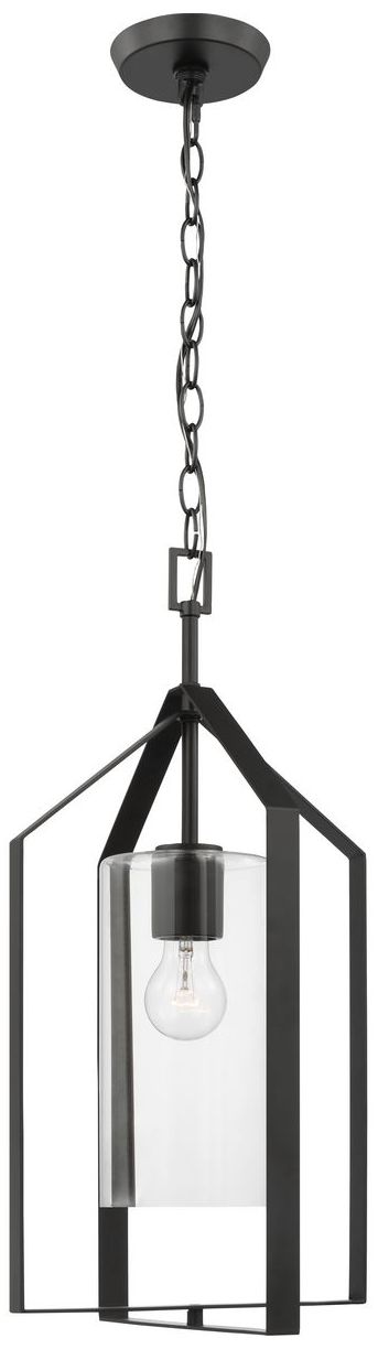 Image 6 Vertex Collection One-Light Clear Glass Foyer Light more views