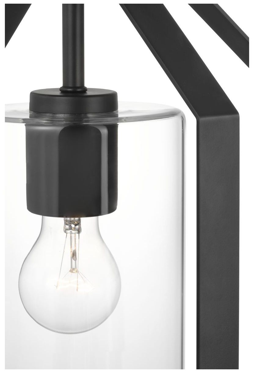 Vertex Collection One-Light Clear Glass Foyer Light