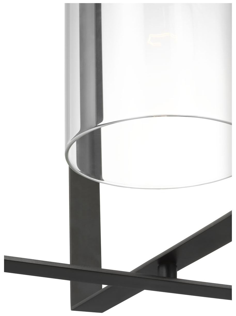 Vertex Collection One-Light Clear Glass Foyer Light