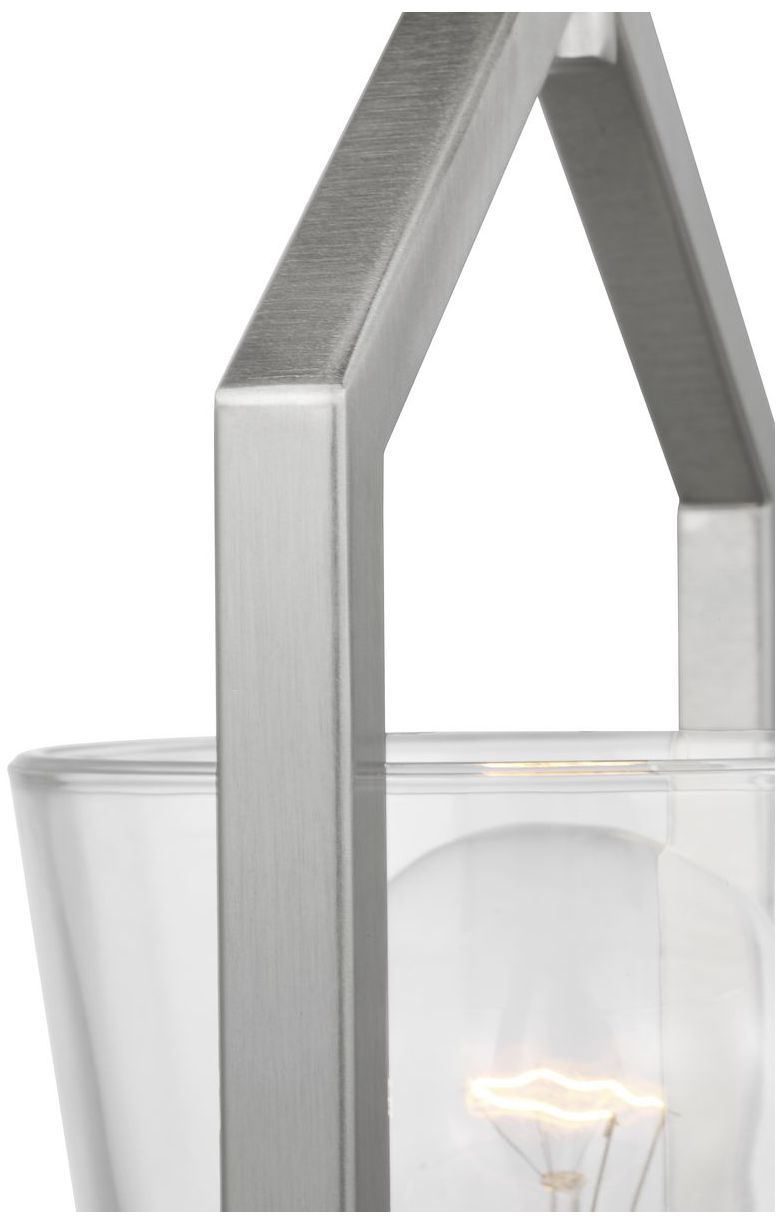 Image 7 Vertex Collection One-Light Clear Glass Semi-Flush Mount more views