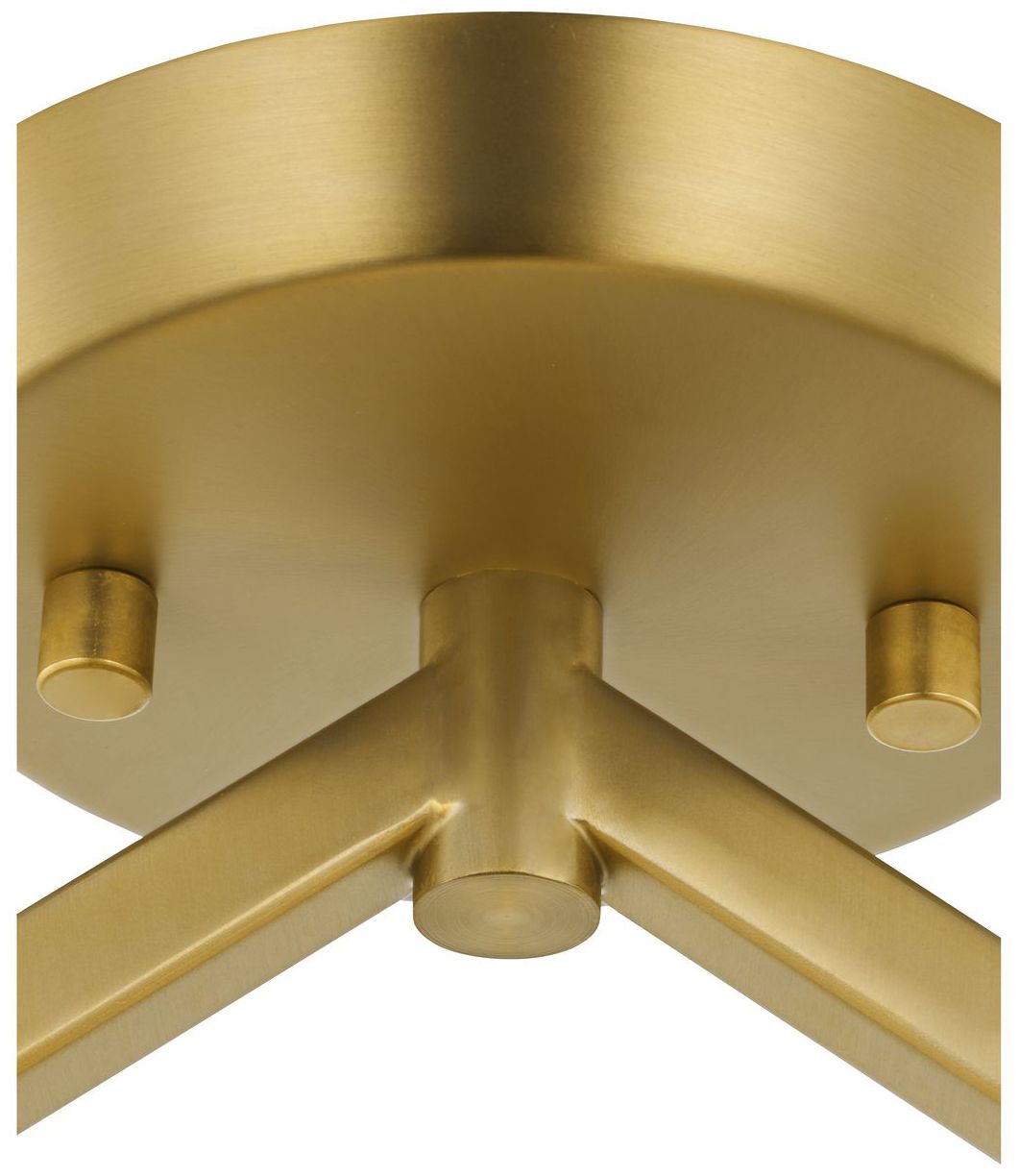 Image 6 Vertex Collection One-Light Clear Glass Semi-Flush Mount more views