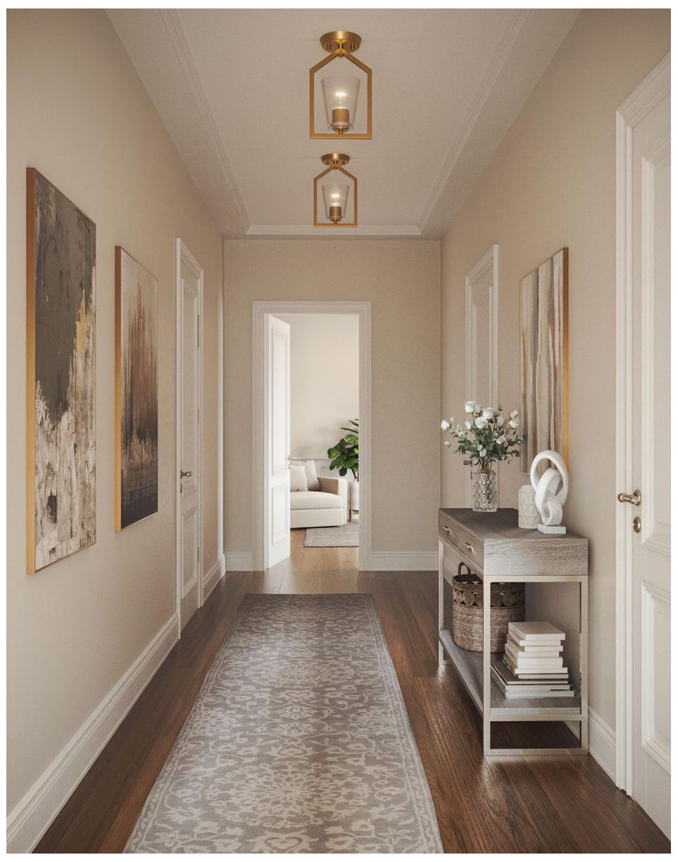 Vertex Collection One-Light Clear Glass Semi-Flush Mount