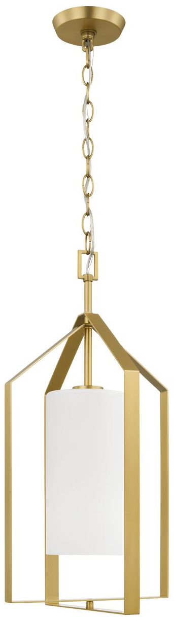 Image 6 Vertex Collection One-Light Etched White Foyer Light more views