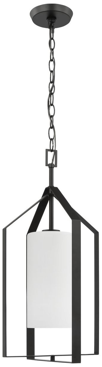 Image 5 Vertex Collection One-Light Etched White Foyer Light more views