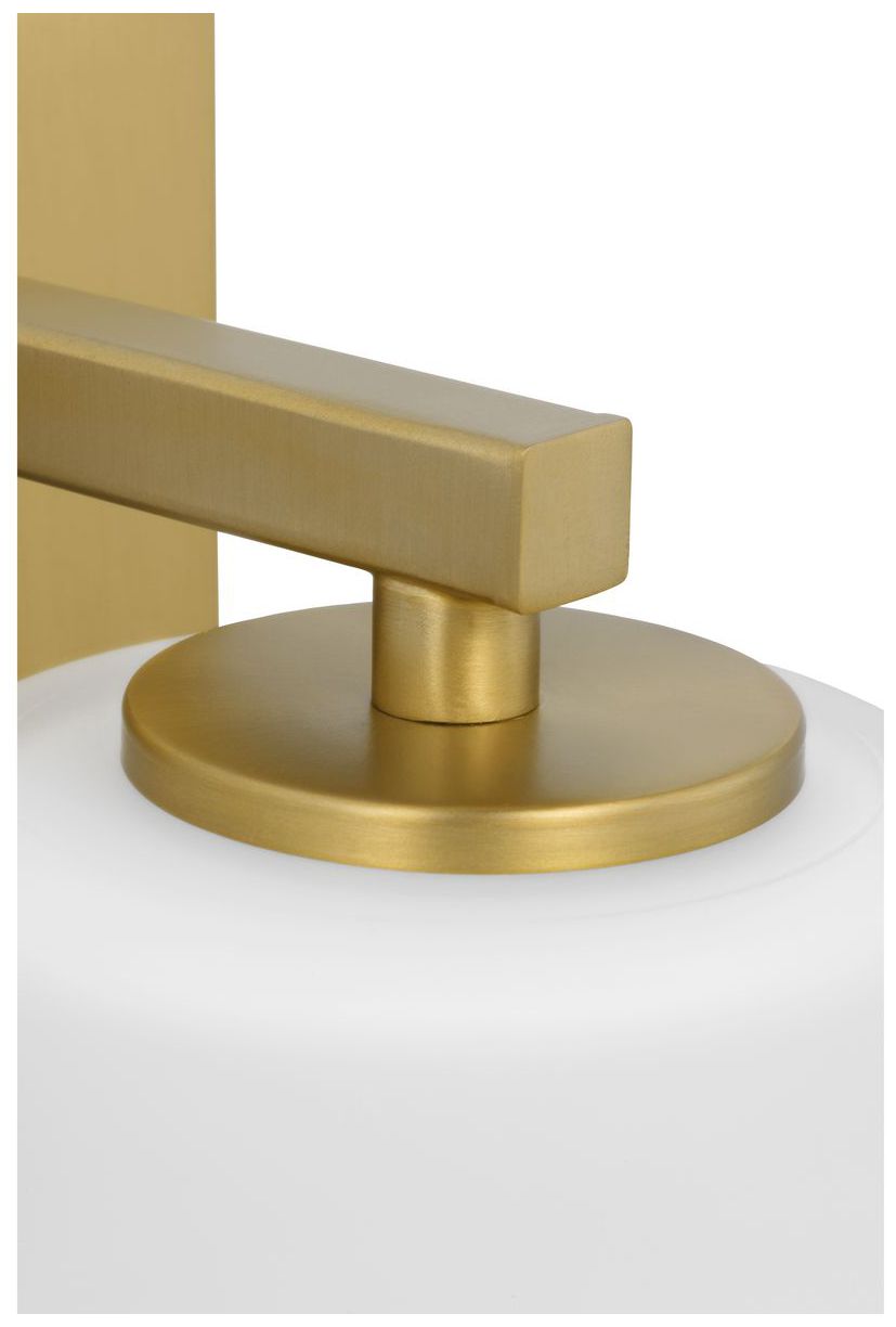Image 6 Vertex Collection One-Light Etched White Glass Contemporary Bath Light more views