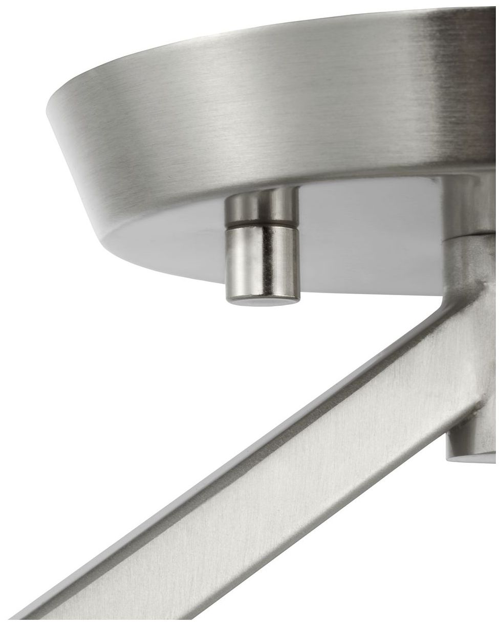 Image 6 Vertex Collection One-Light Etched White Semi-Flush Mount more views