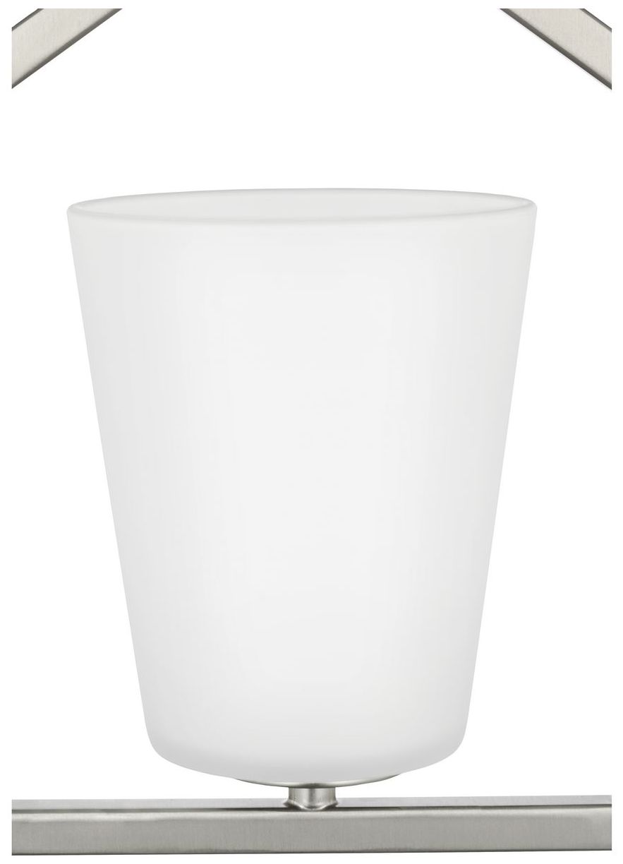 Image 7 Vertex Collection One-Light Etched White Semi-Flush Mount more views