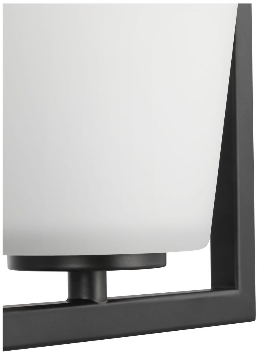 Image 6 Vertex Collection One-Light Etched White Semi-Flush Mount more views