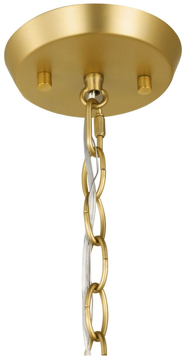 Vertex Collection Three-Light Clear Glass Convertible Chandelier