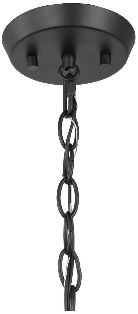 Vertex Collection Three-Light Clear Glass Convertible Chandelier