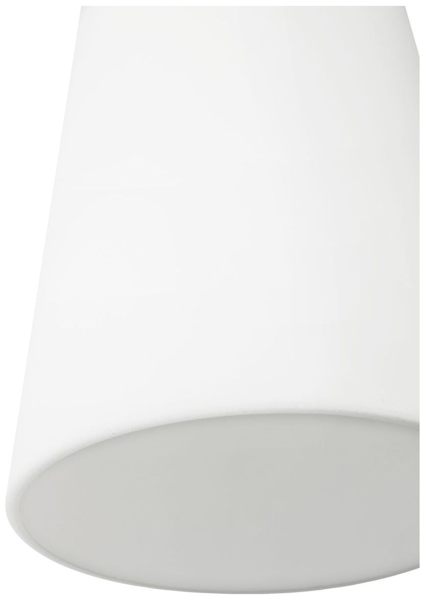 Vertex Collection Three-Light Etched White Convertible Chandelier