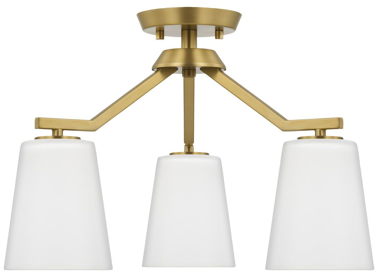 Image 5 Vertex Collection Three-Light Etched White Convertible Chandelier more views