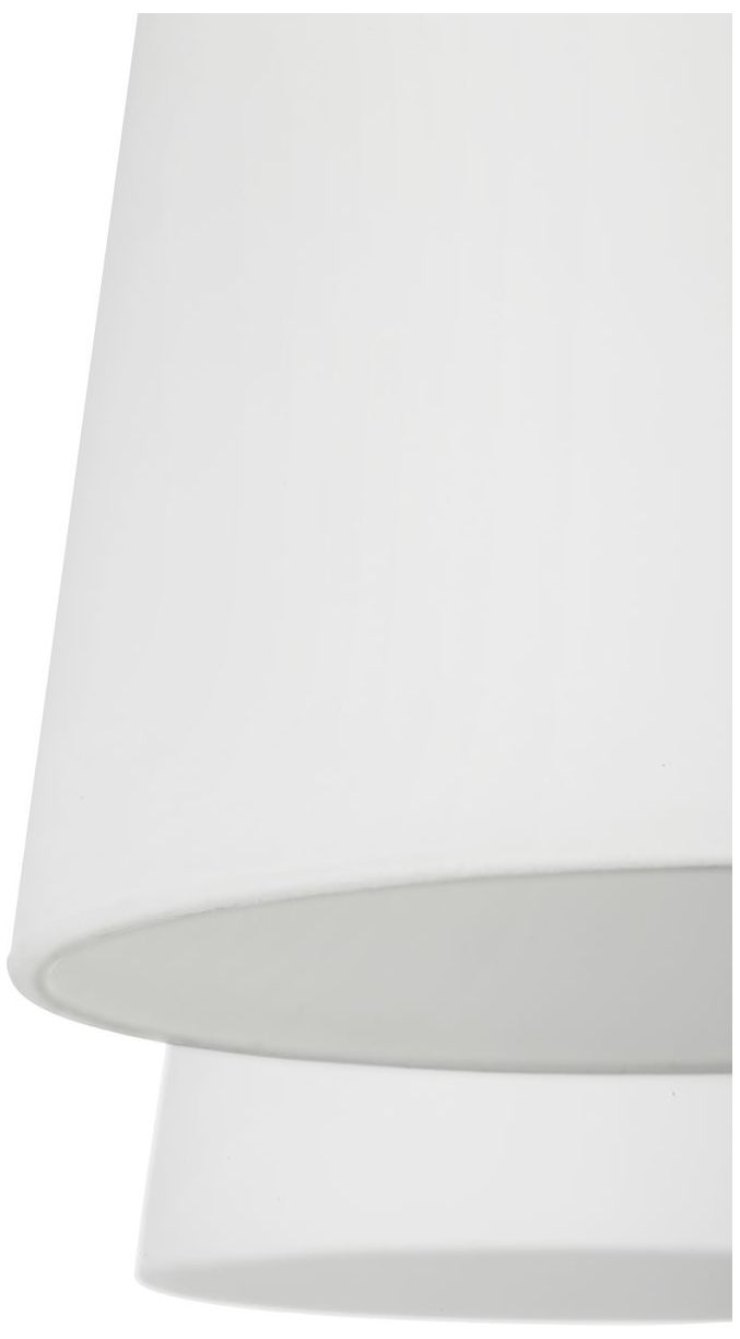 Vertex Collection Three-Light Etched White Convertible Chandelier