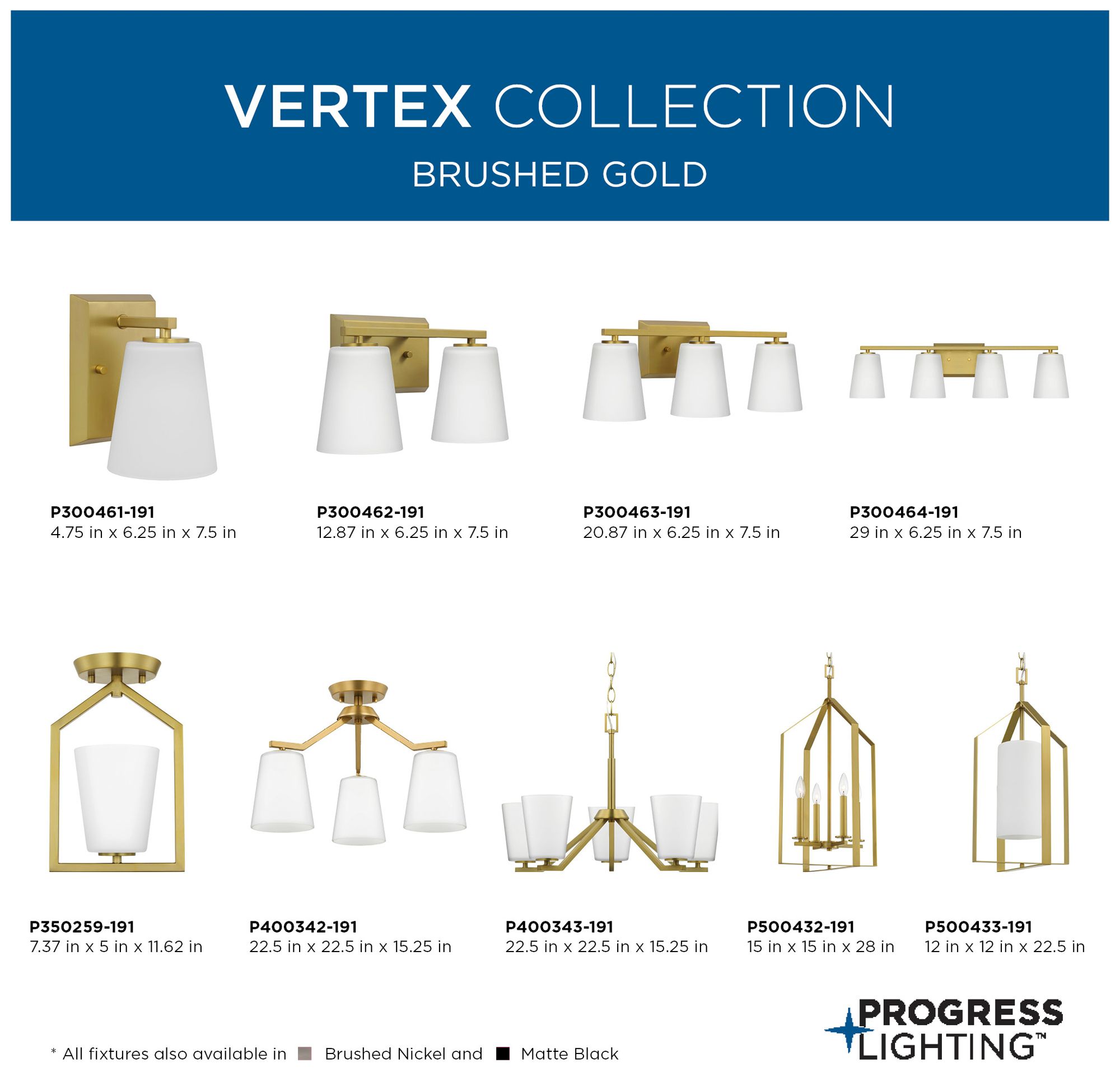 Vertex Collection Three-Light Etched White Glass Contemporary Bath Light