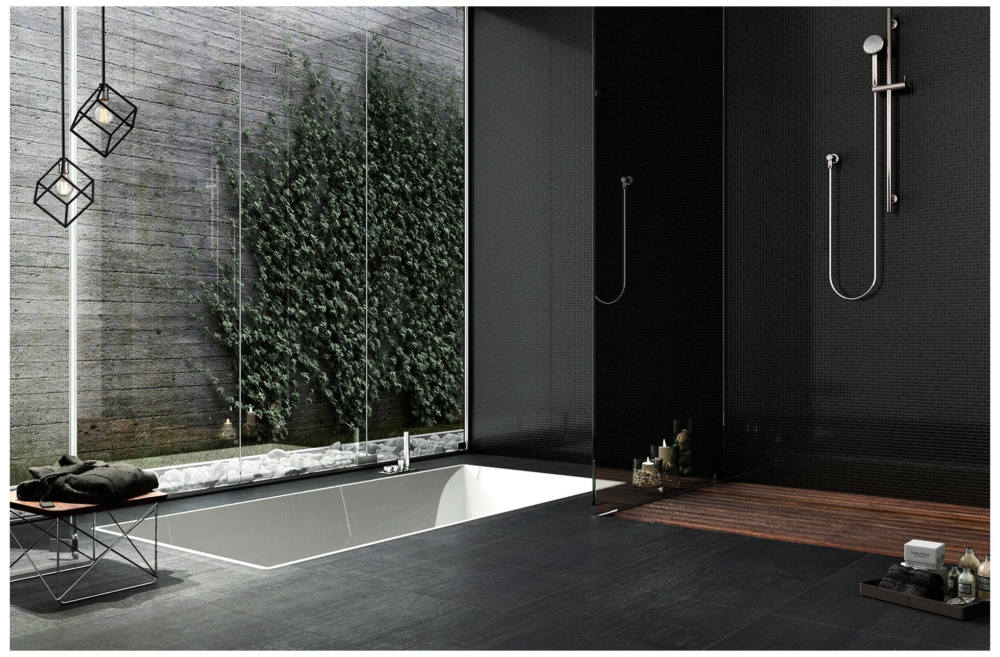 Image 3 Vertical 11 1/4" Wide Matte Black Cube-Shaped Mini Pendant more views